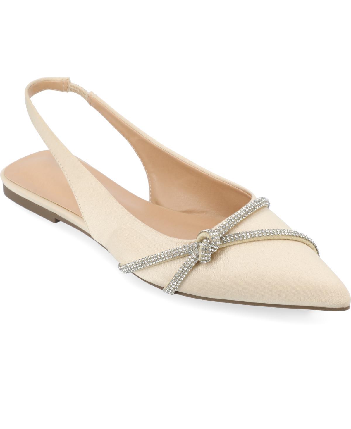 Journee Collection Rebbel Womens Flats Beige Product Image