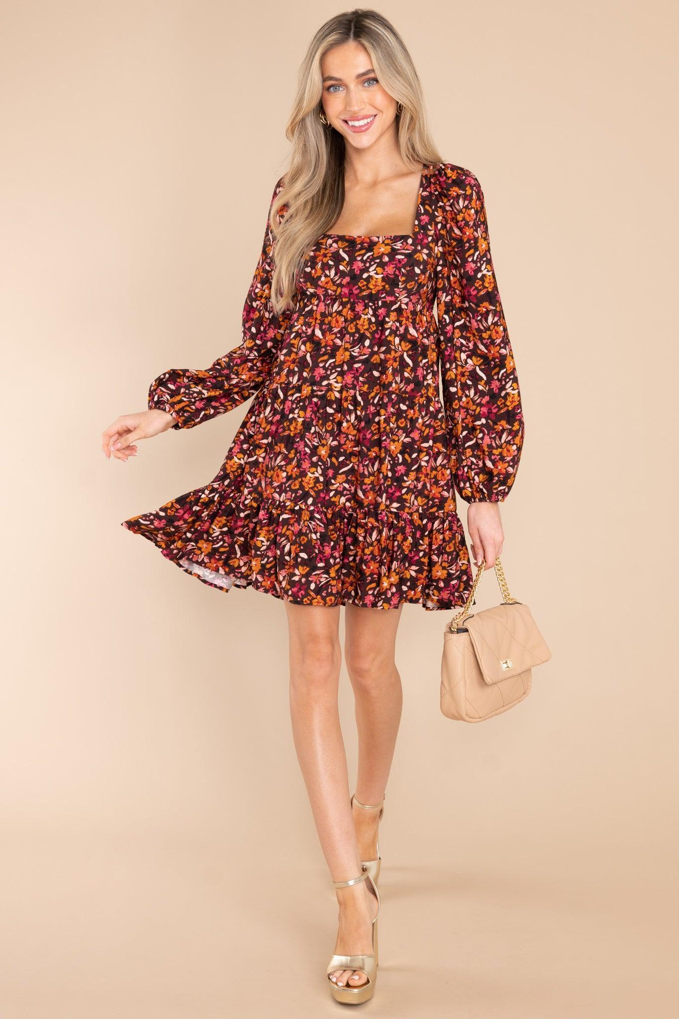 Sorrento Tie Back Floral Mini Dress Product Image