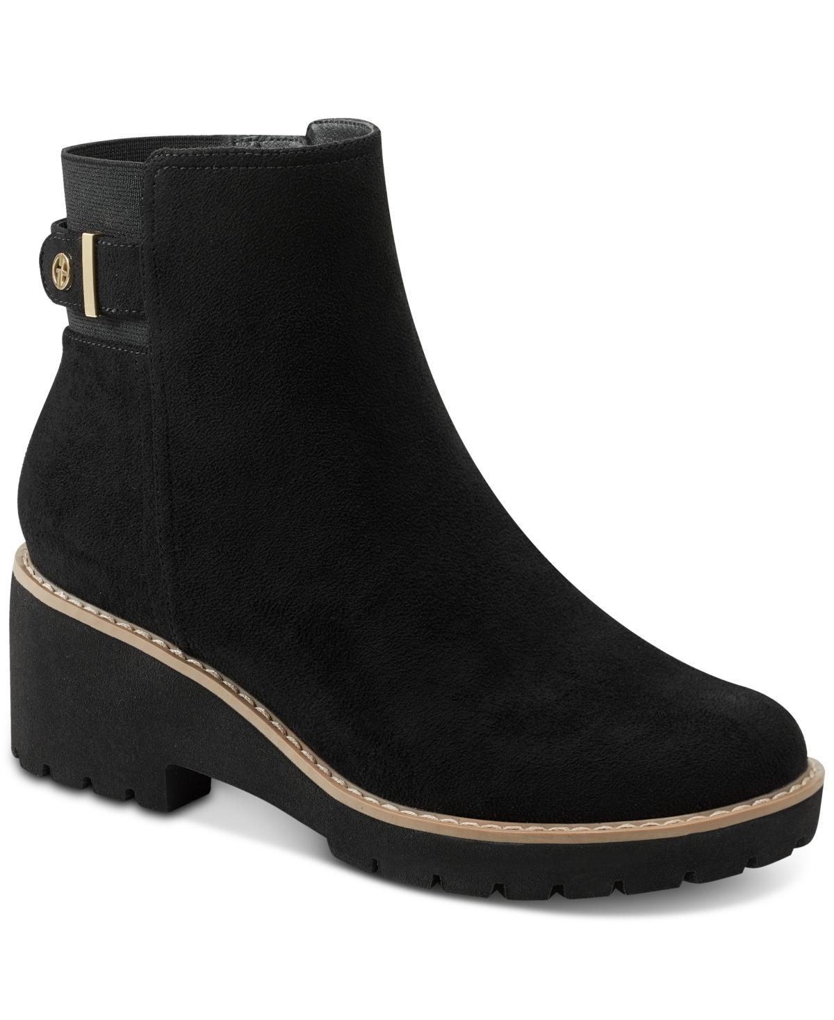 Giani Bernini Womens Vedaa Memory Foam Wedge Booties, Created for Macys Product Image