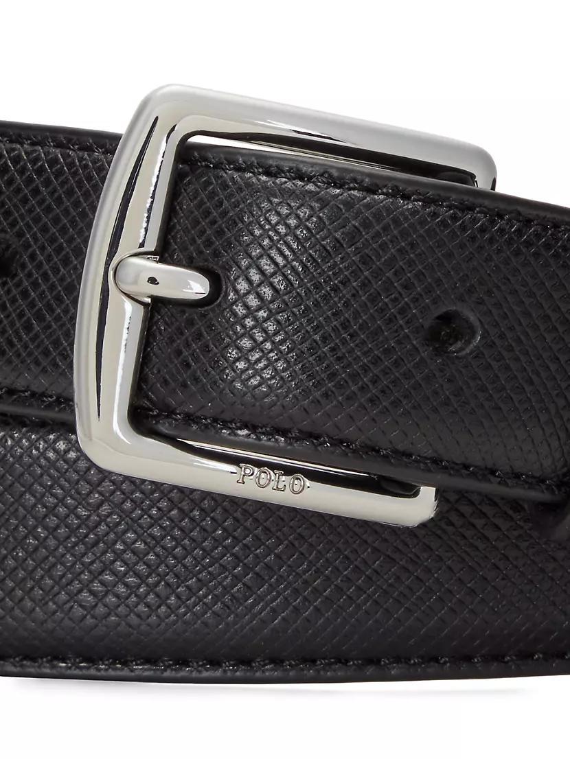 Mens Saffiano Leather Belt Product Image