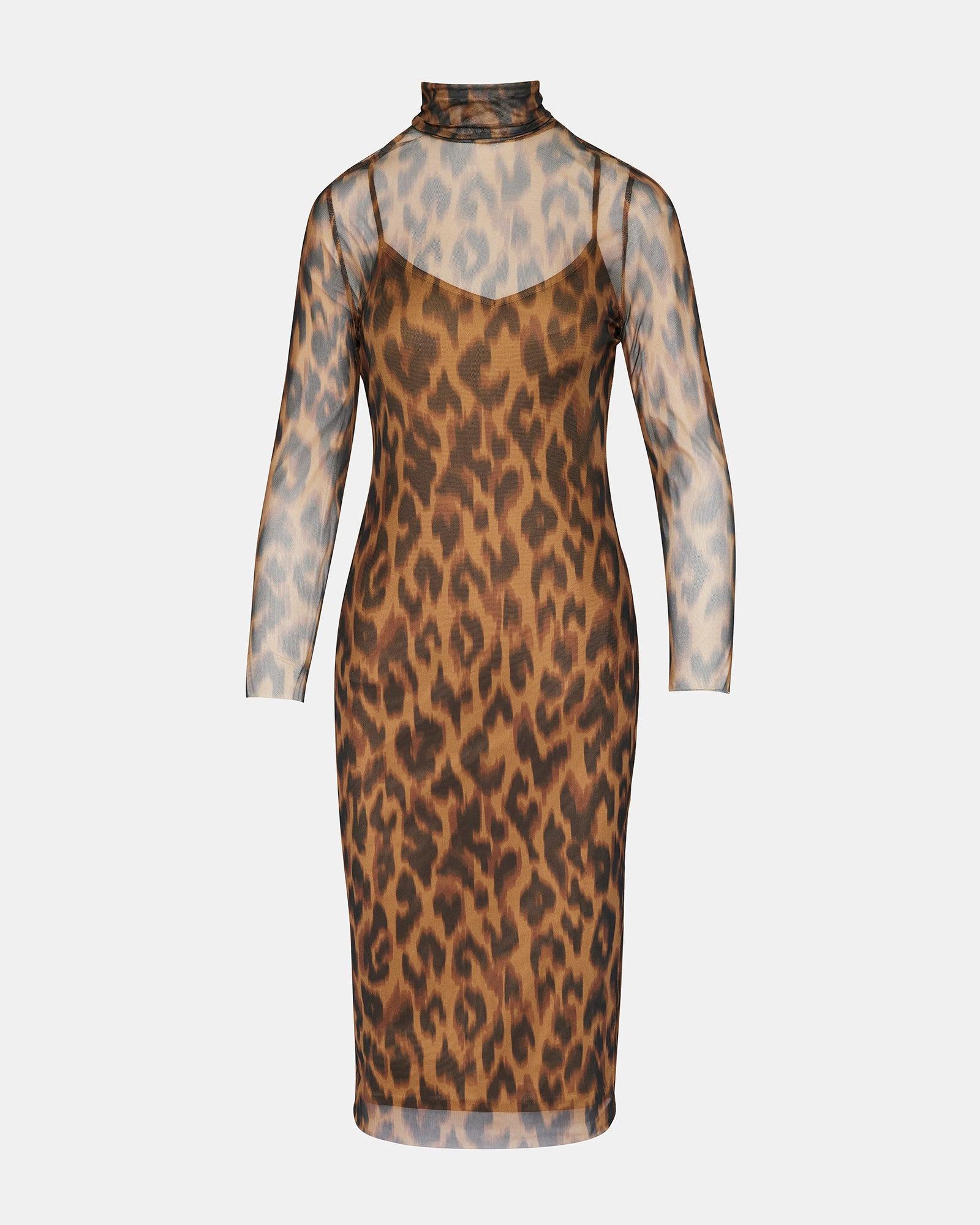 VIVIENNE DRESS LEOPARD Female Product Image