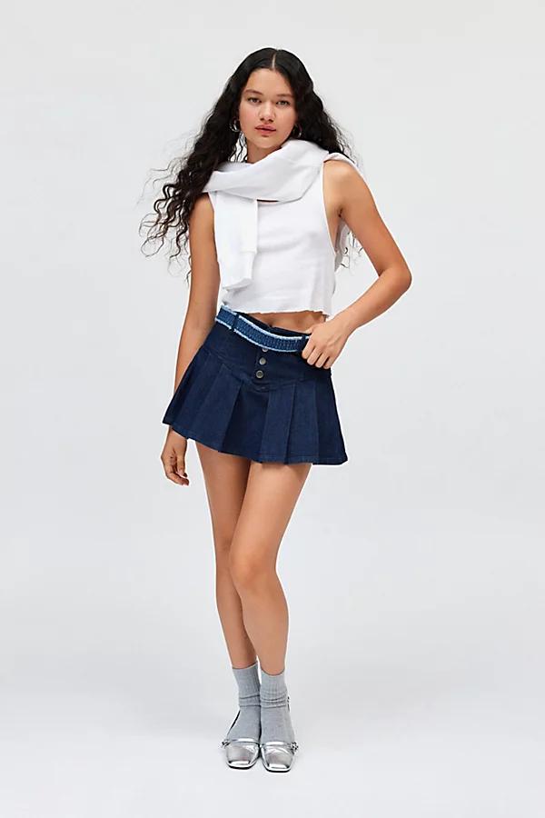 Kimchi Blue Annabeth Drop Waist Denim Mini Skirt Womens at Urban Outfitters product image