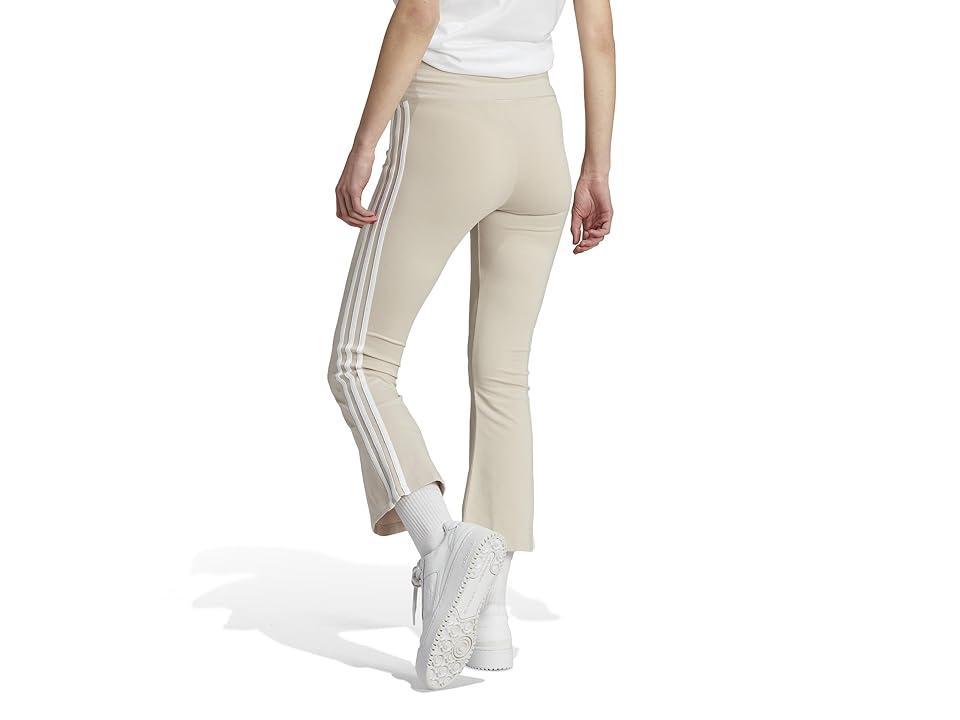 adidas Originals Adicolor Classics 3-Stripes 7/8 Flare Leggings (Wonder Beige) Women's Clothing Product Image