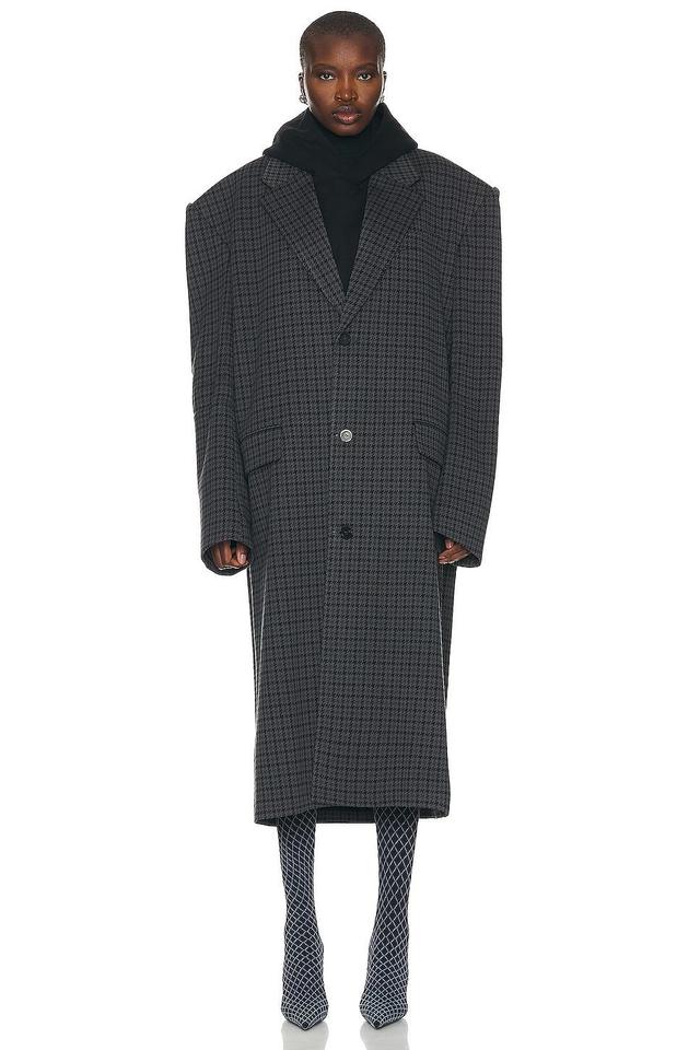 Balenciaga Knitted Coat Charcoal. (also in 1). Product Image