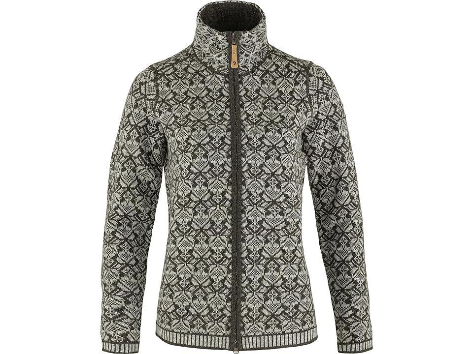 Fjallraven Snow Cardigan (Dark ) Women's Sweater Product Image