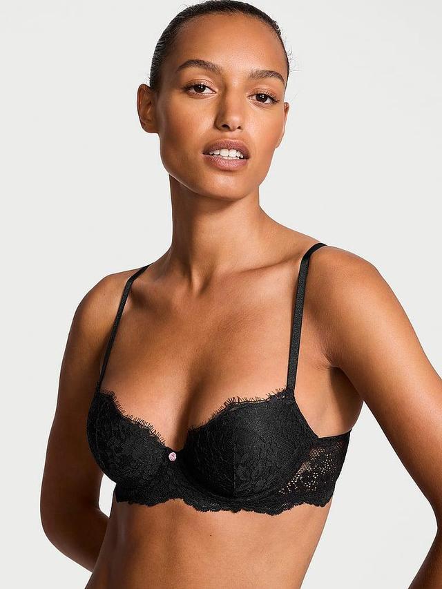 Lace Lightly Lined Classic Coverage Demi Bra Product Image