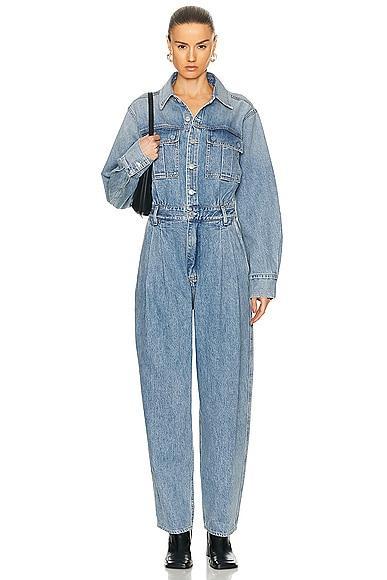 AGOLDE Silka Jumpsuit Blue. (also in ). Product Image