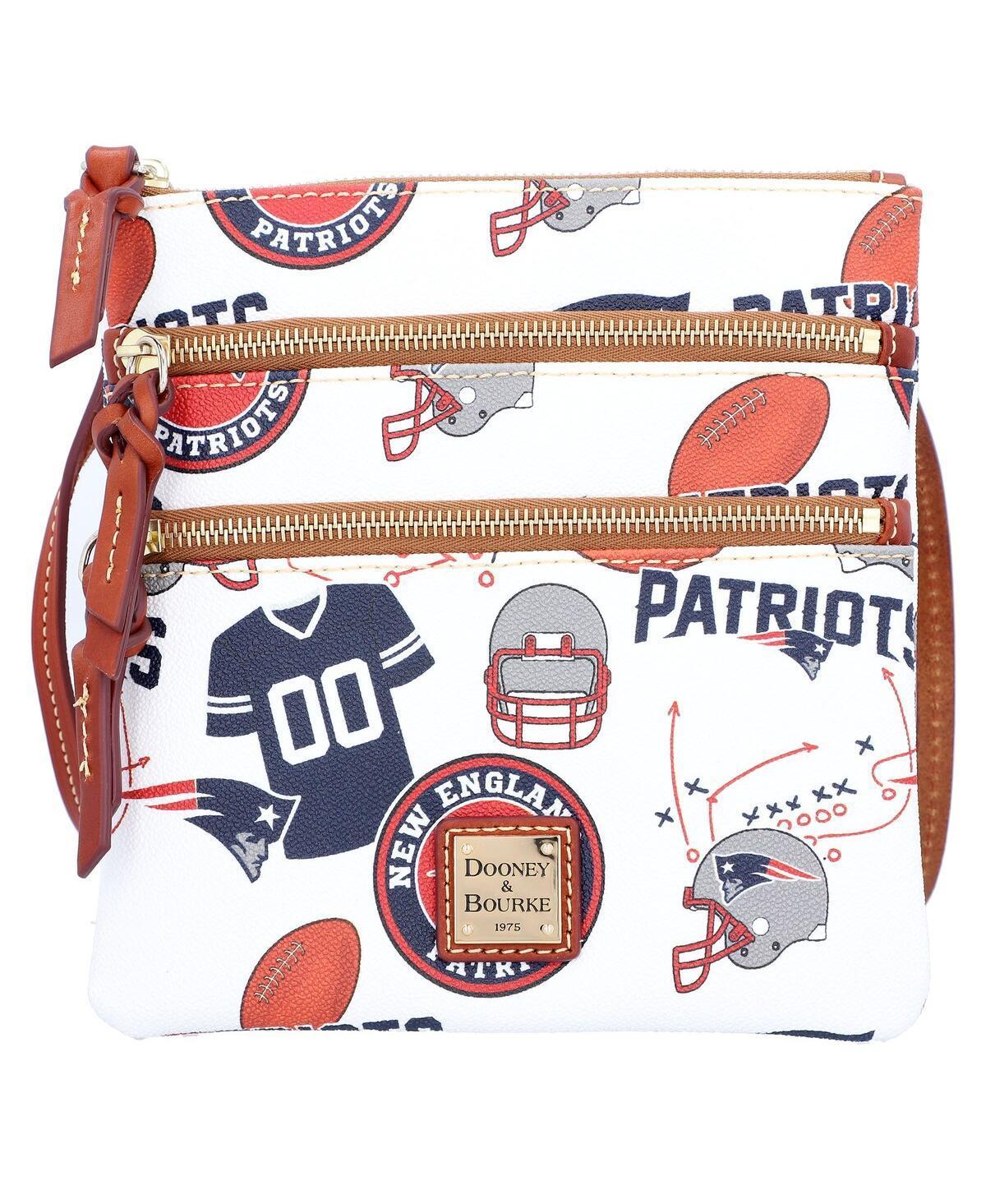 Womens Dooney & Bourke New England Patriots Triple-Zip Crossbody Purse Product Image