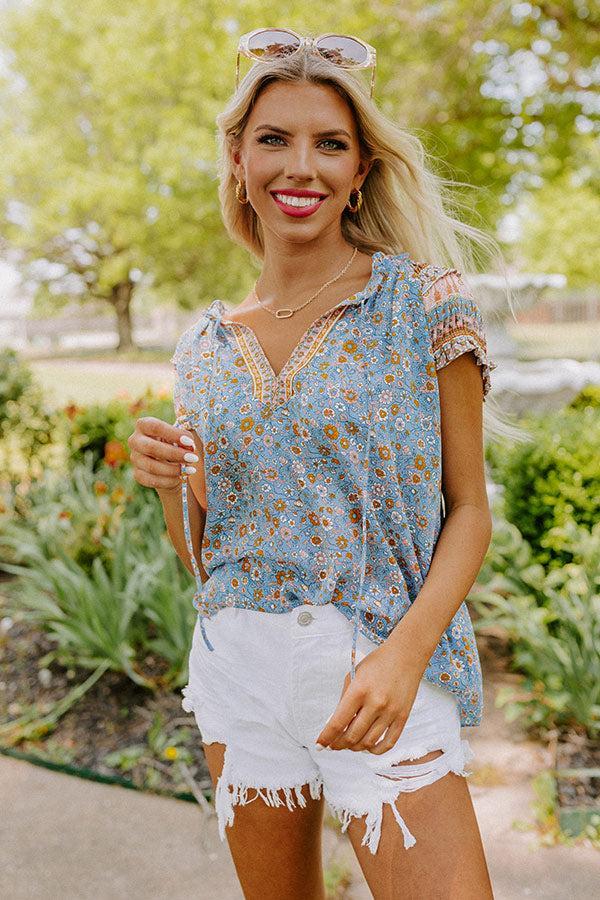 Cute And Coasting Floral Shift Top Product Image