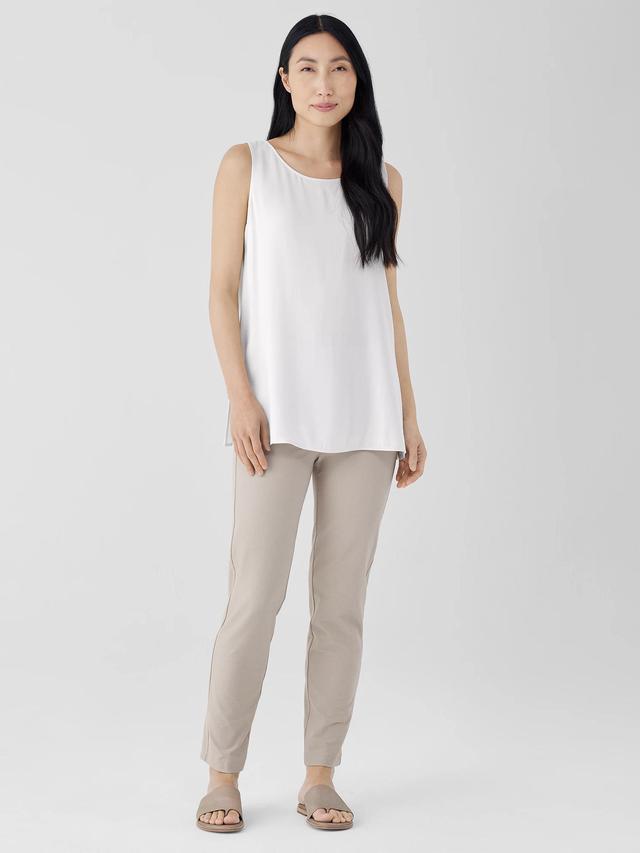 EILEEN FISHER Washable Stretch Crepe Pantfemale Product Image