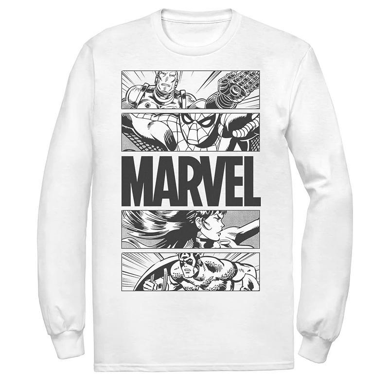 Mens Marvel Avengers Retro Action Panel Fill Tee, Boys Product Image