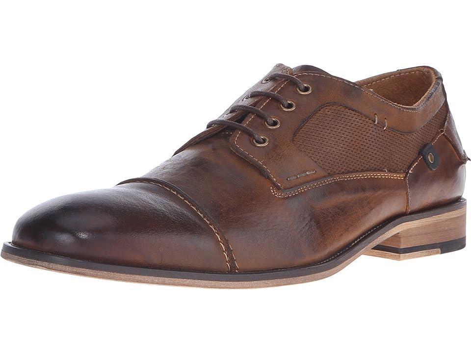 Steve Madden Mens Jagwar Leather and Suede Oxfords Product Image