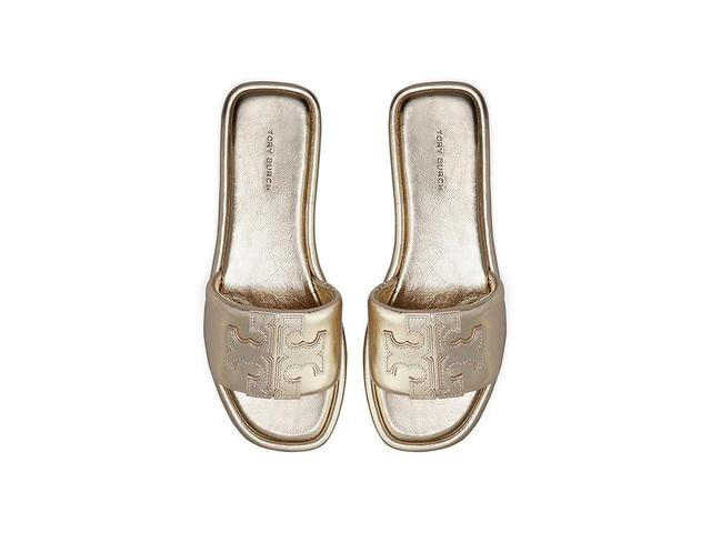 Tory Burch Double-T Leather Sport Slide Sandal Product Image