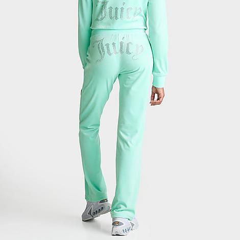 Womens Juicy Couture OG Big Bling Velour Track Pants Product Image