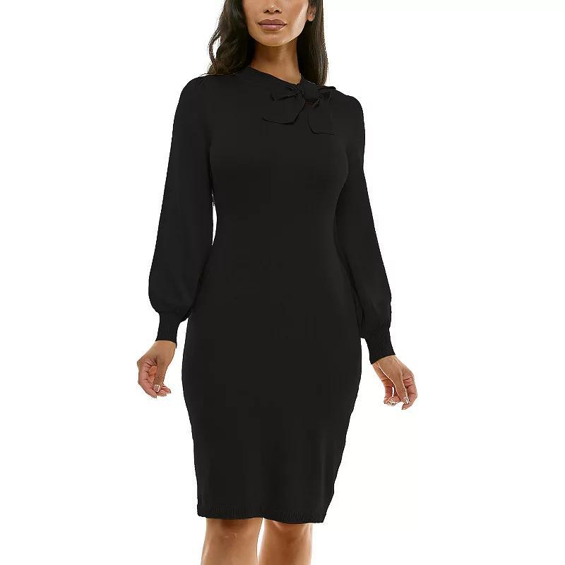 Womens Nina Leonard Column Sweater Dress Product Image