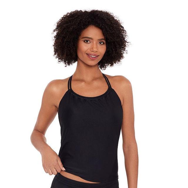 Womens Eco Beach Peasant Neck Strappy Racer Back Tankini Swim Top Leave And Leg Day Product Image