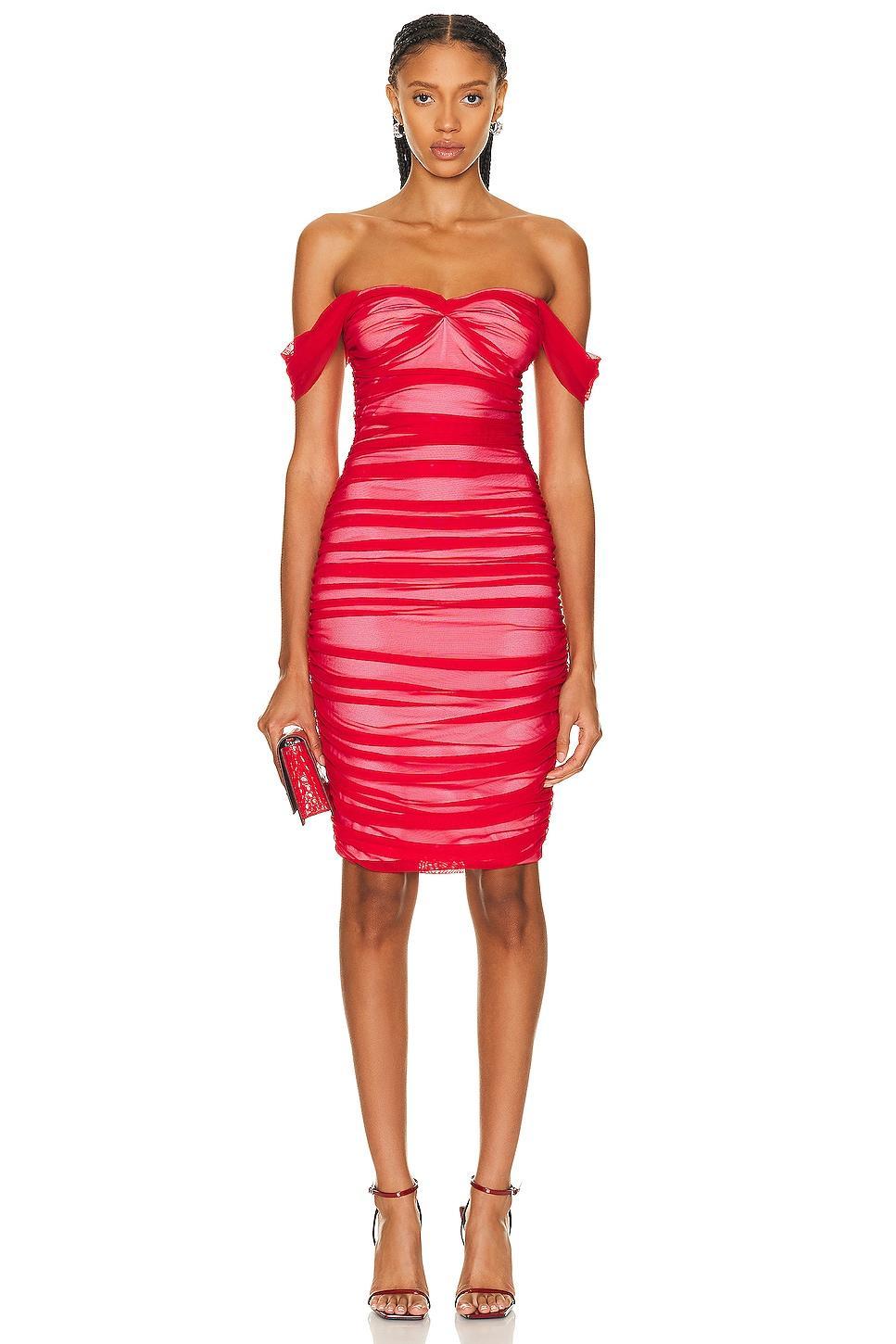 Norma Kamali Walter Dress in Red Product Image