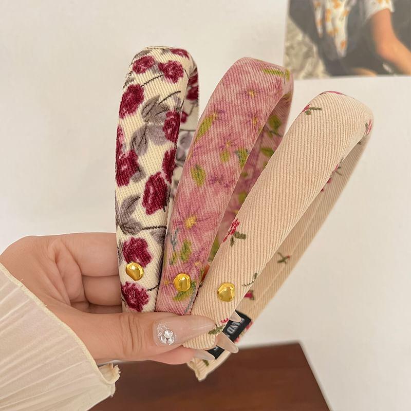 Floral Print Headband / Set Product Image