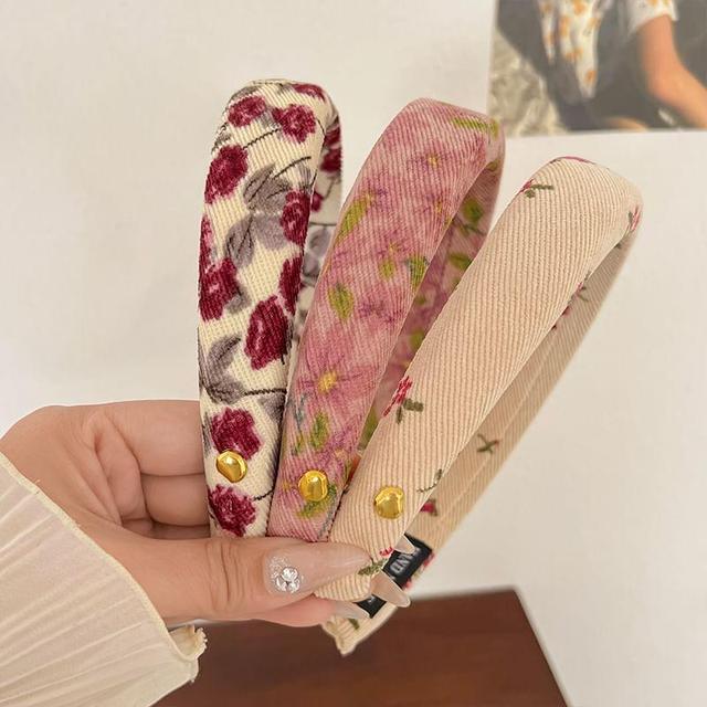 Floral Print Headband / Set Product Image