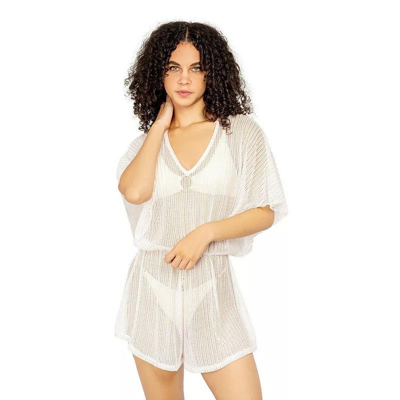 Womens Jordan Taylor Textured Swim Cover-Up Tunic Product Image