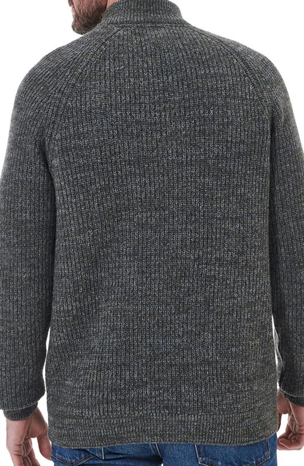 Horseford Lambswool Quarter Zip Sweater In Olive Product Image