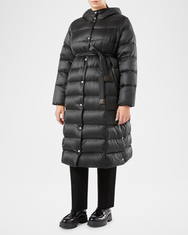 Plus Size Cerea Hooded Puffer Coat Product Image