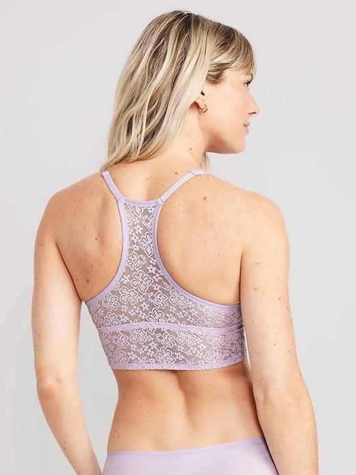 Lace Longline Racerback Bralette Product Image