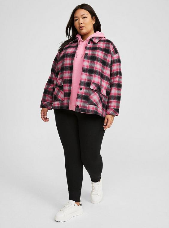 Cozy Double Knit Cropped Jacket Product Image