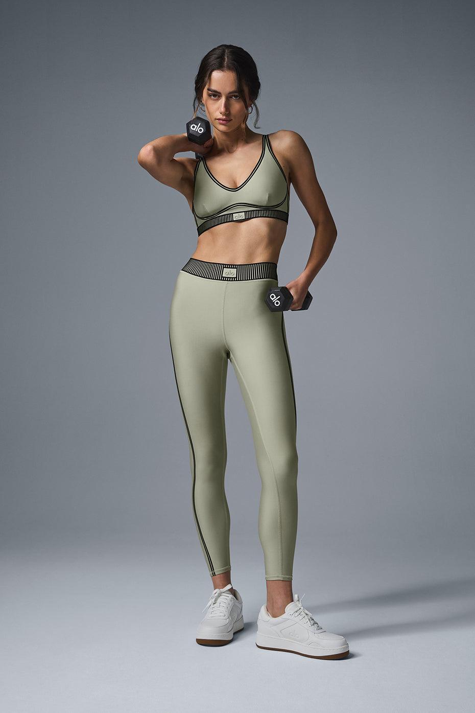 Airlift High-Waist 7/8 Line Up Legging - Limestone Female Product Image