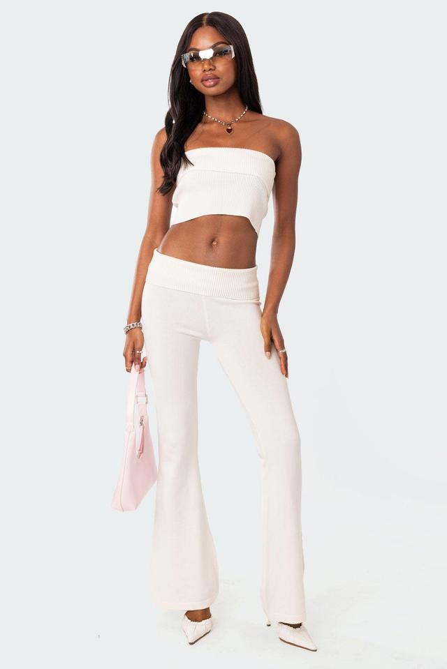 Desiree Fold Over Knit Tube Top Product Image