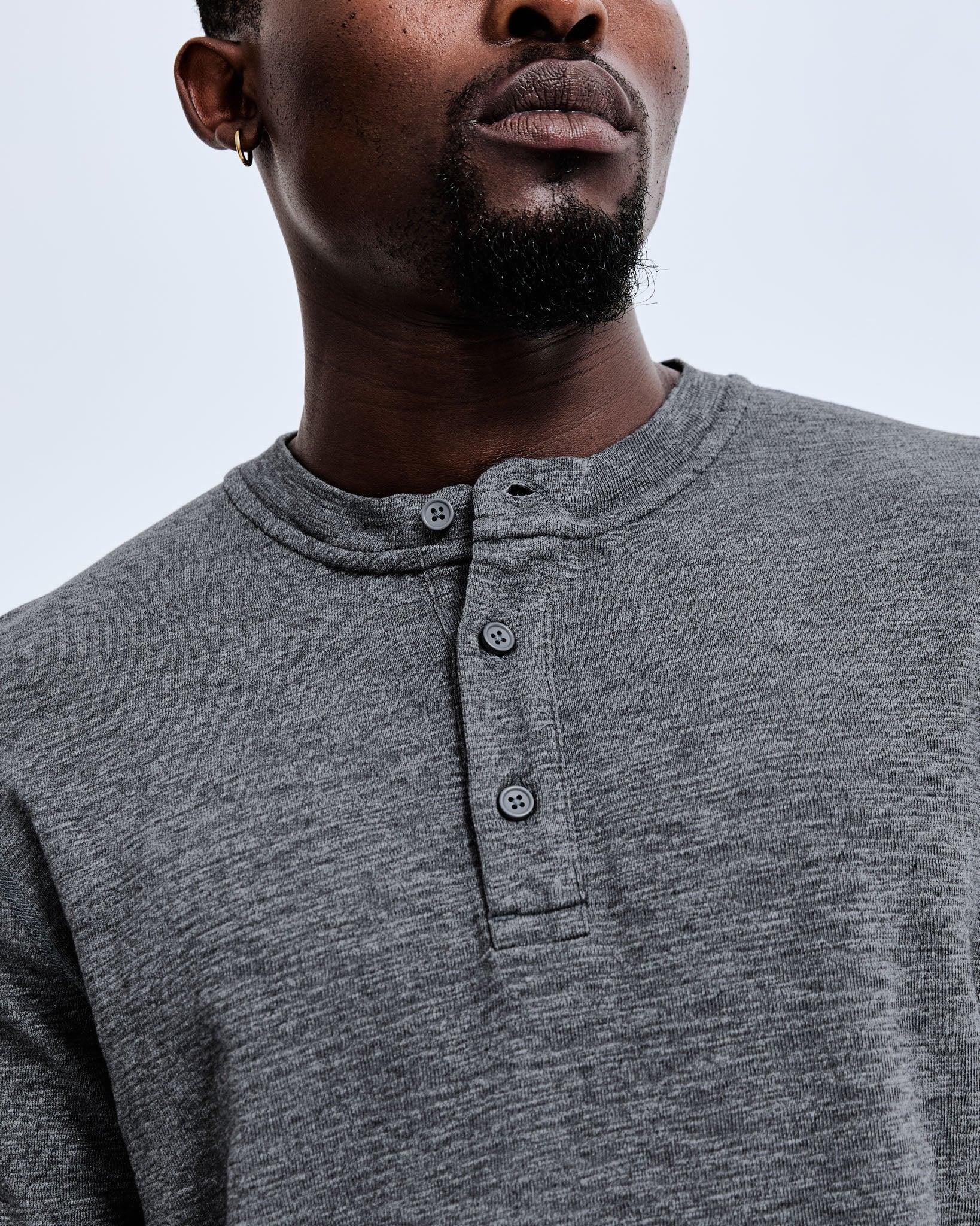 1x1 Slub Henley Male Product Image