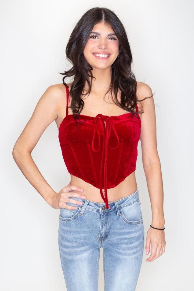 Velvet Halter Top Product Image