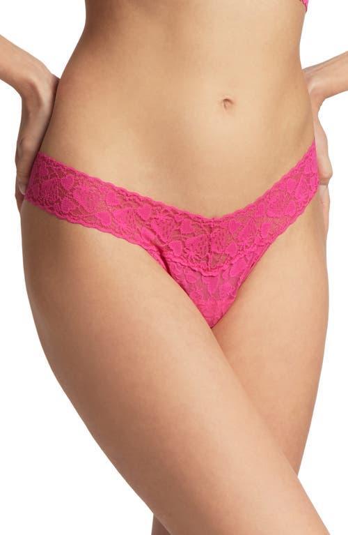 Hanky Panky Womens Berry In Love Lowrise Thong Underwear Product Image