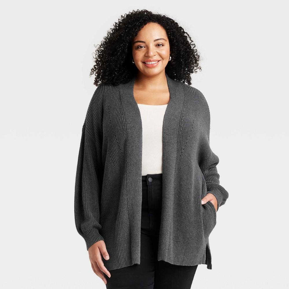 Womens Cardigan Sweater - Universal Thread Dark 1X Product Image