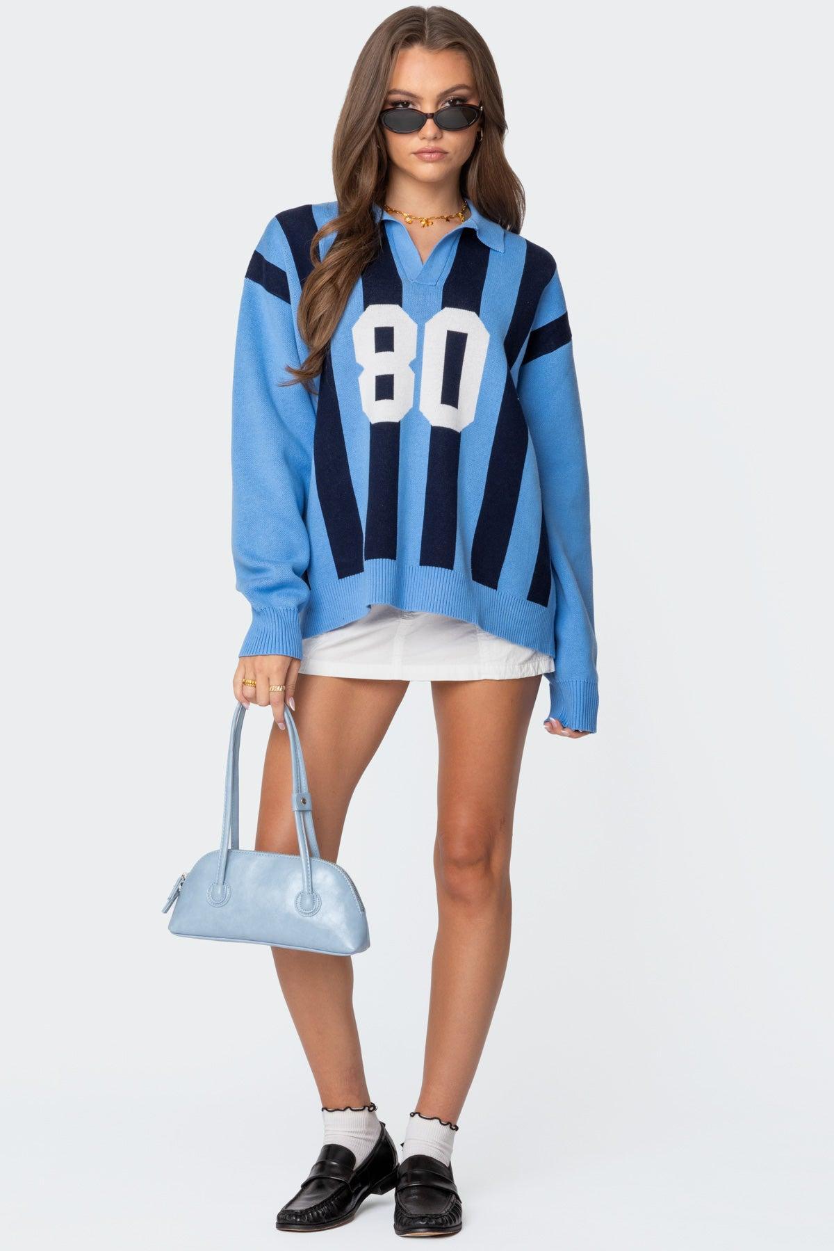 Larson Oversized Polo Sweater Product Image