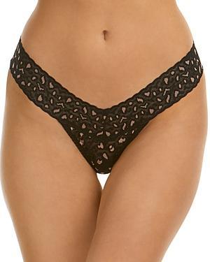 Hanky Panky Cross Dyed Leopard Low Rise Thong (Siesta) Women's Underwear Product Image