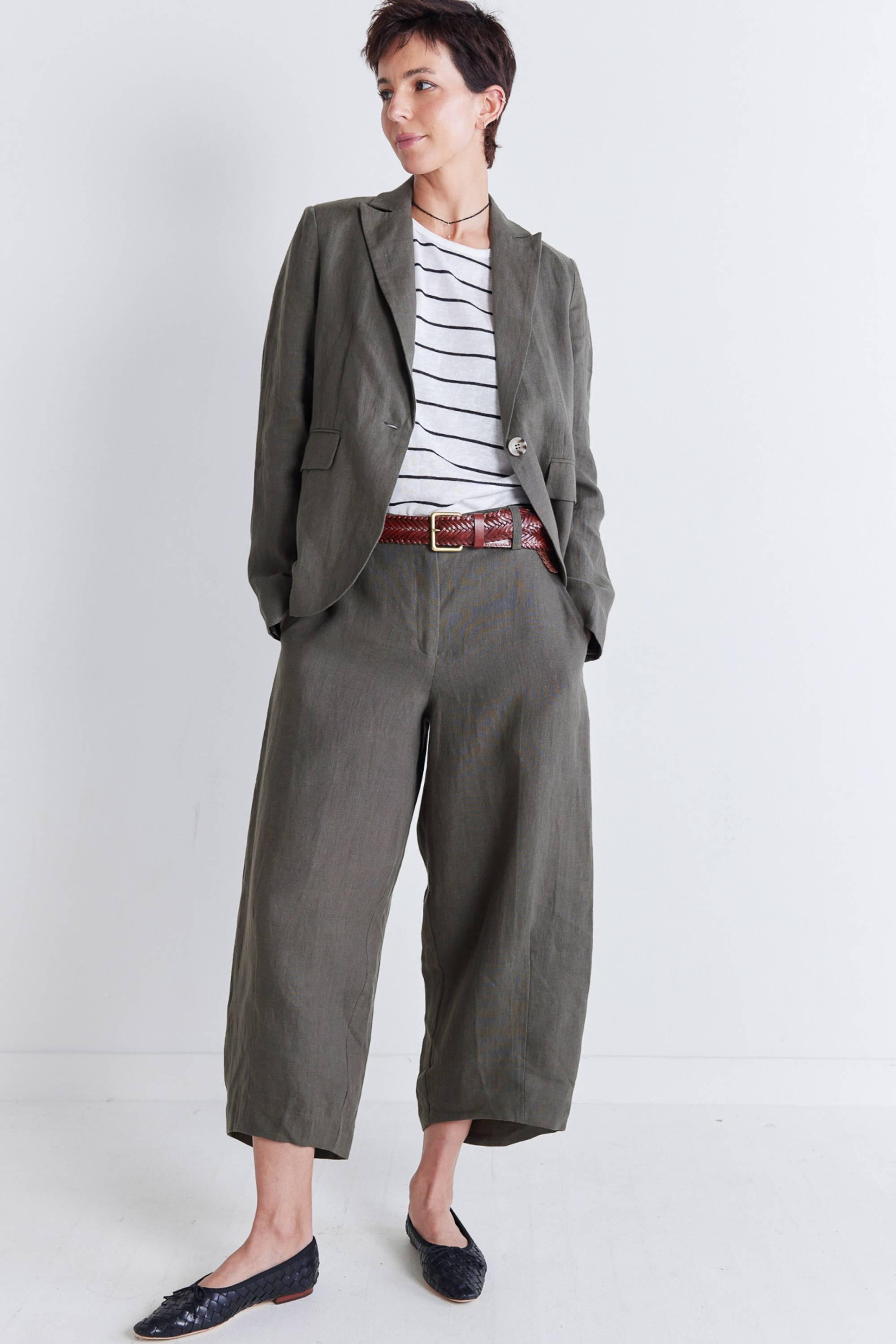 Carefree Wide Leg Linen Pants Product Image