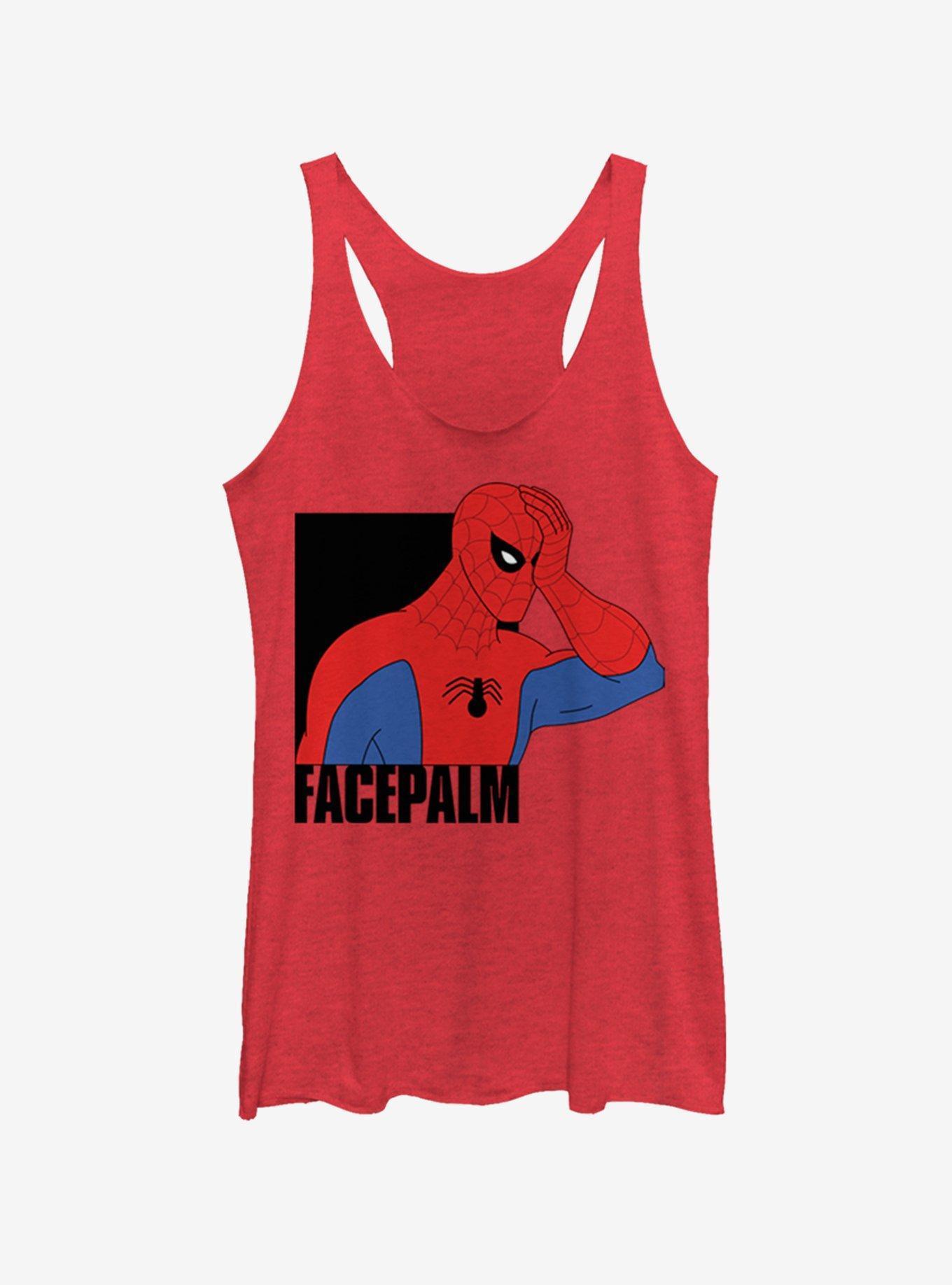 Marvel Spider-Man Facepalm Girls Tank Product Image