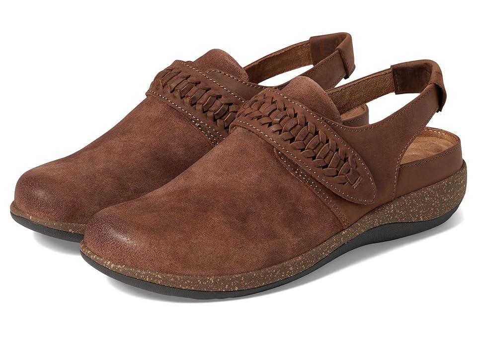 Aetrex Leni Suede Slingback Clogs Product Image