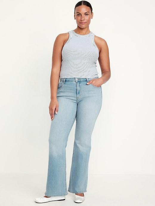 High-Waisted Wow Flare Jeans Product Image