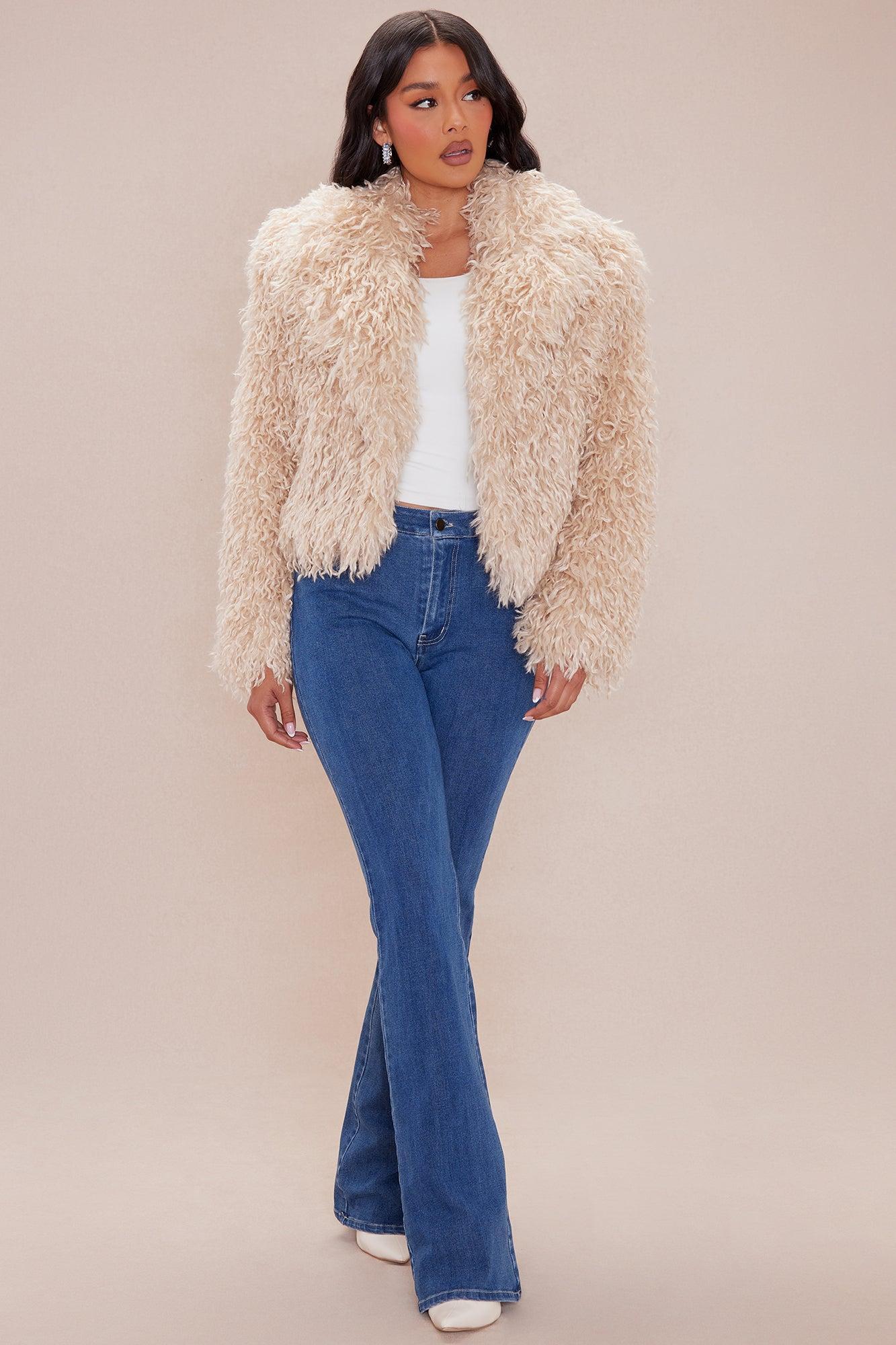 Tahoe Faux Fur Jacket - Cream Product Image