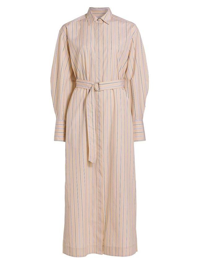 Womens Briar Striped Cotton Poplin Shirtdress Product Image