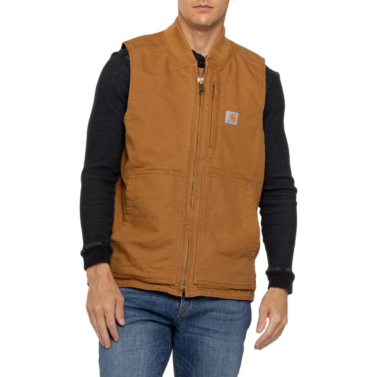 Carhartt 104395 Loose Fit Washed Duck Vest - Insulated Product Image