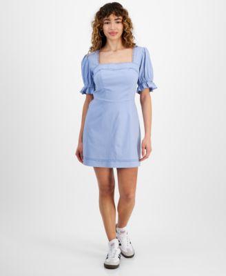 Puff-Sleeve Mini Dress Product Image