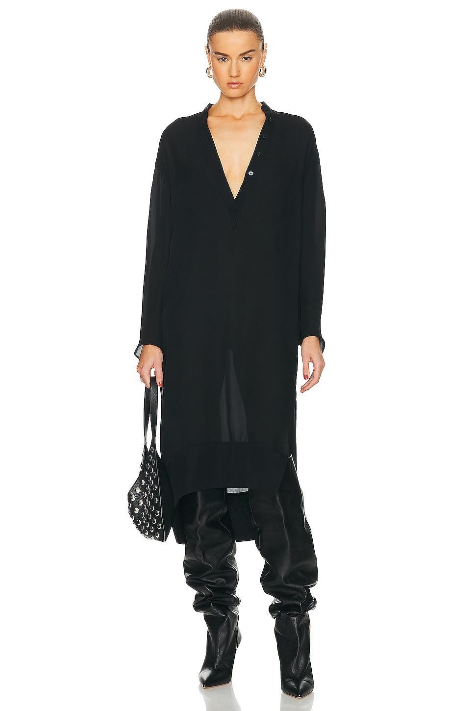 KHAITE Brom Dress Black. (also in 6). Product Image