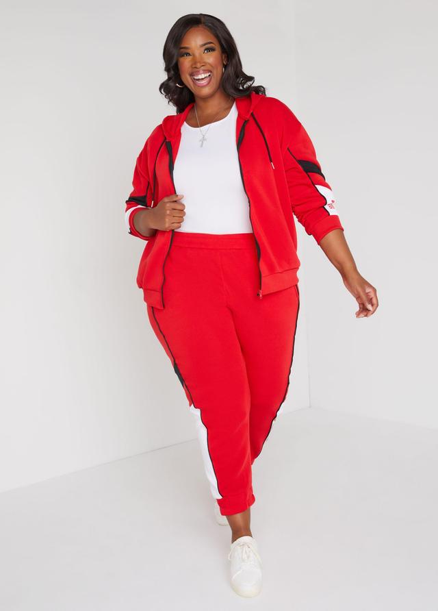 Plus Size Race Striped Joggers Ashley Stewart Product Image