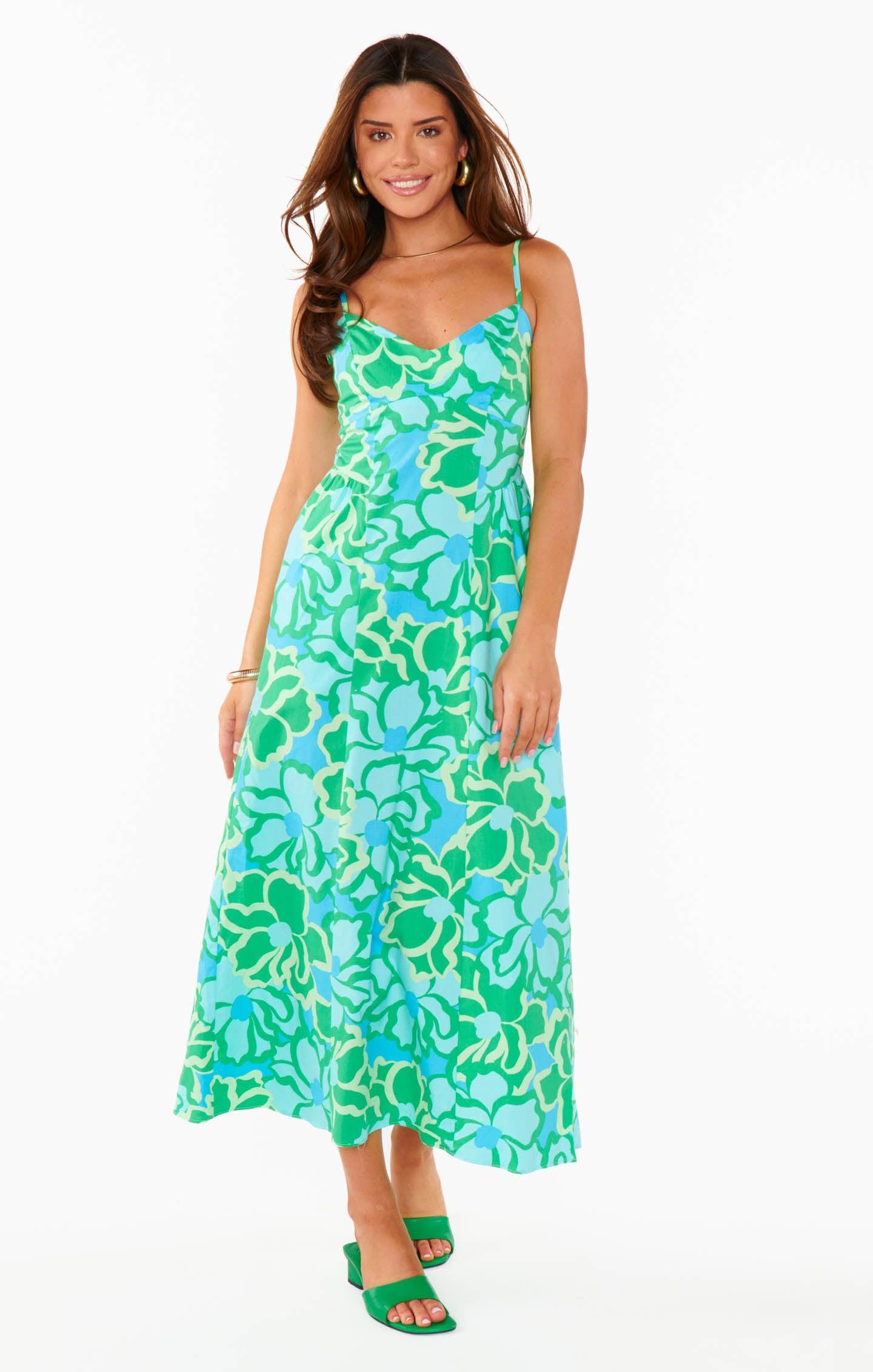 Allegra Midi Dress ~ Abstract Poppy Product Image