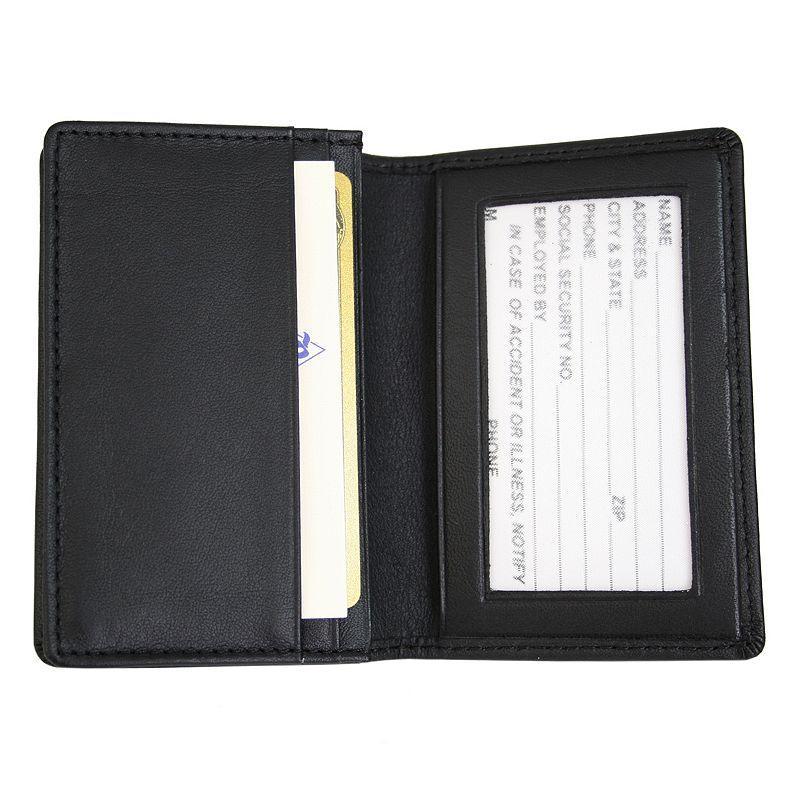 Royce Leather Deluxe Card Holder, Black Product Image