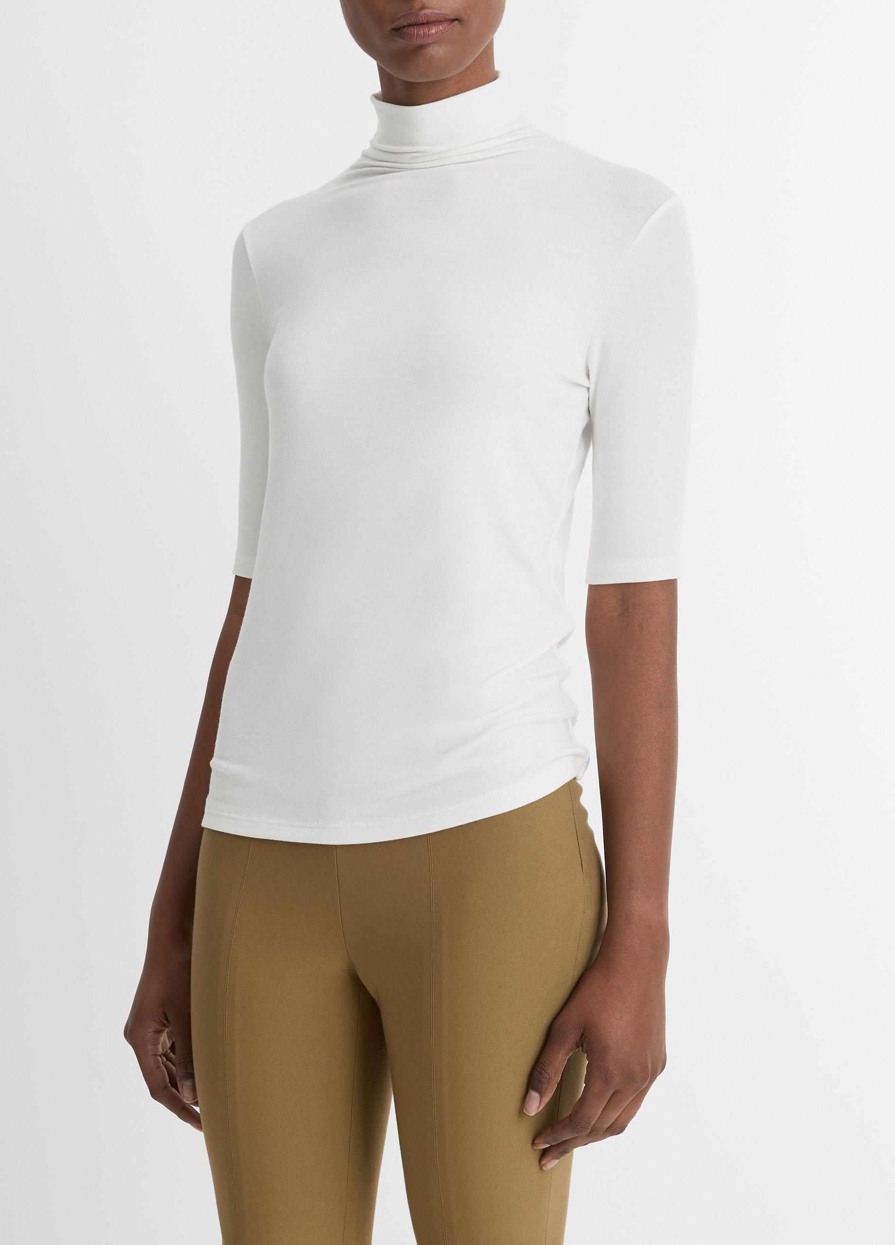 Elbow-Sleeve Turtleneck Product Image