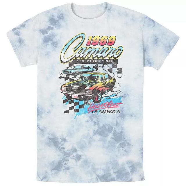 Mens Chevrolet Camaro 1969 The Heartbeat Of America Bombard Wash Graphic Tee Product Image